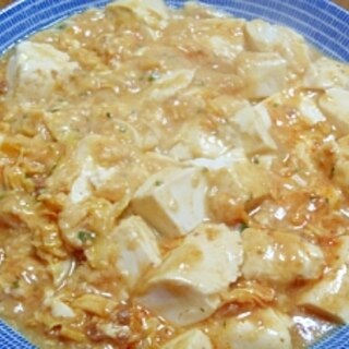 キャベツと卵の麻婆豆腐